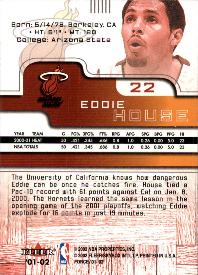 2001/2002 Fleer Force Basketball - Picture 23 of 183
