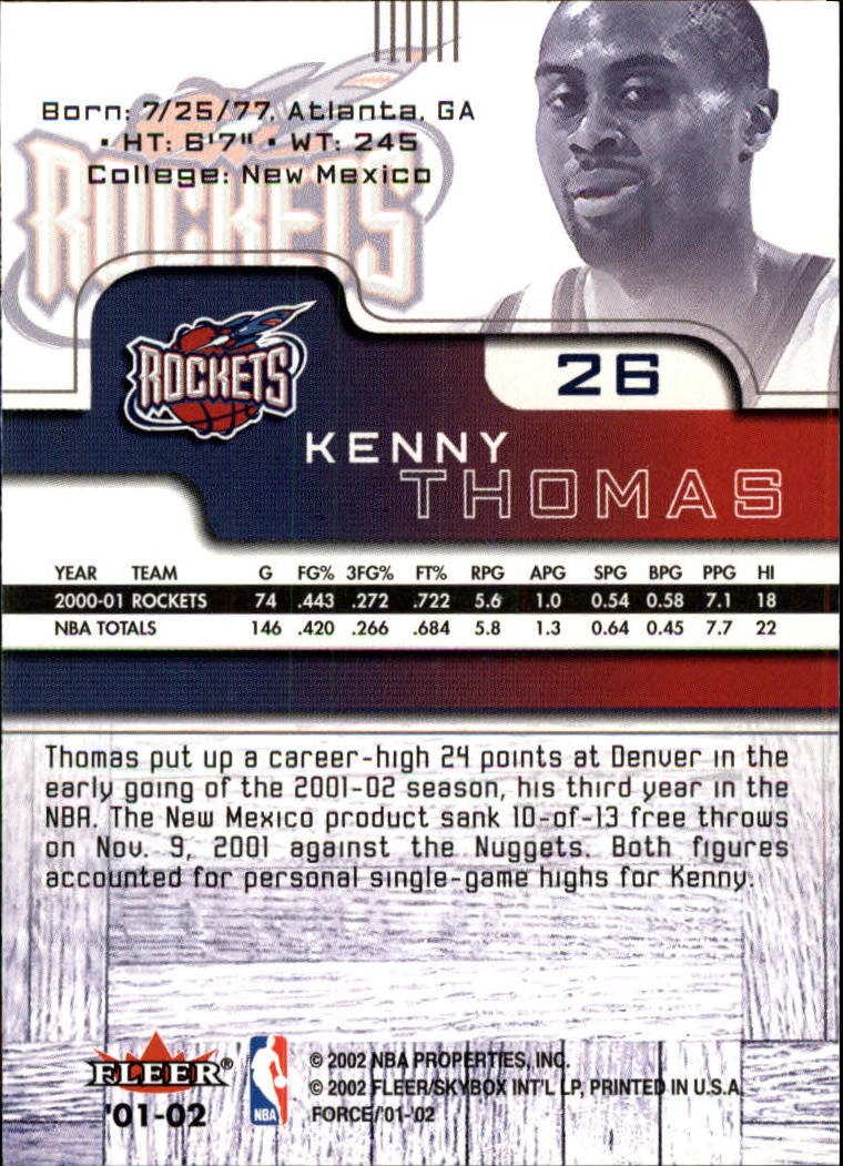 2001/2002 Fleer Force Basketball - Picture 27 of 183
