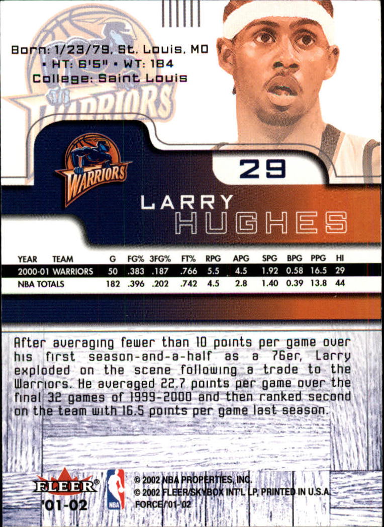 2001/2002 Fleer Force Basketball - Picture 31 of 183