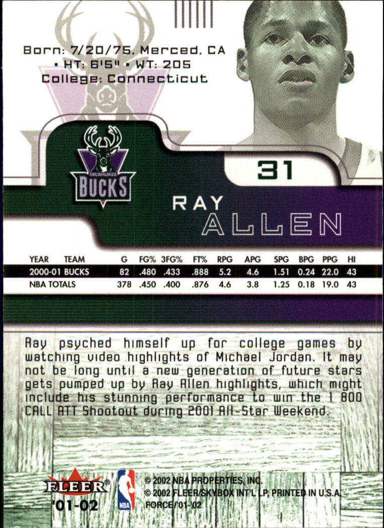2001/2002 Fleer Force Basketball - Picture 35 of 183