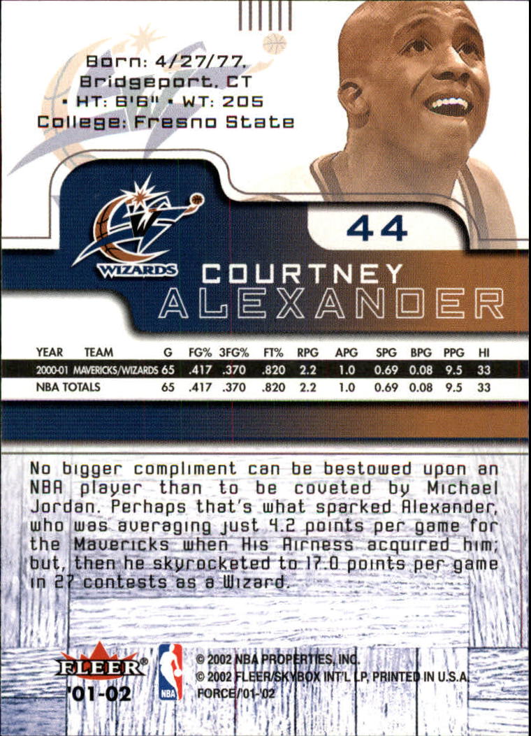 2001/2002 Fleer Force Basketball - Picture 49 of 183