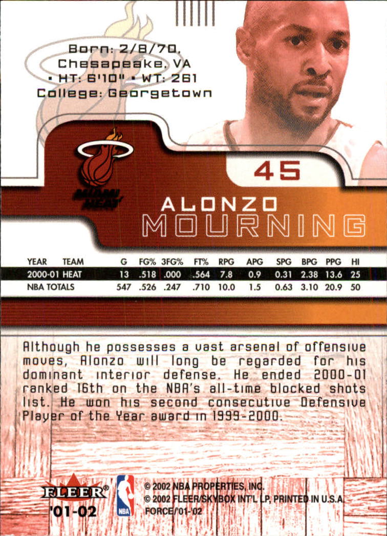 2001/2002 Fleer Force Basketball - Picture 51 of 183