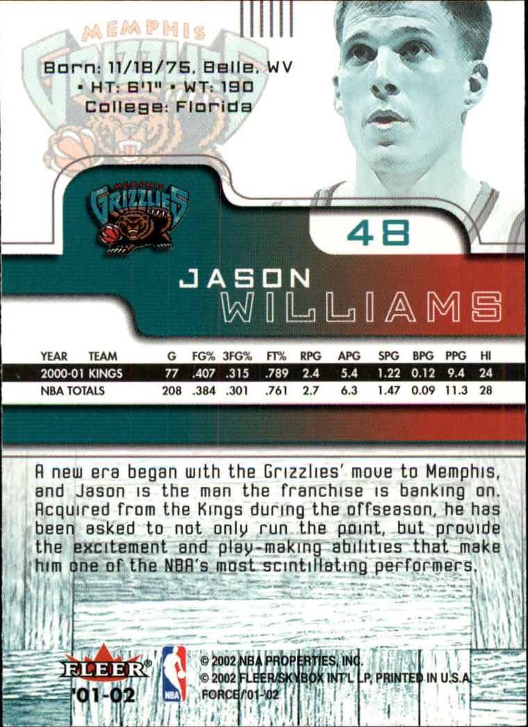 2001/2002 Fleer Force Basketball - Picture 57 of 183