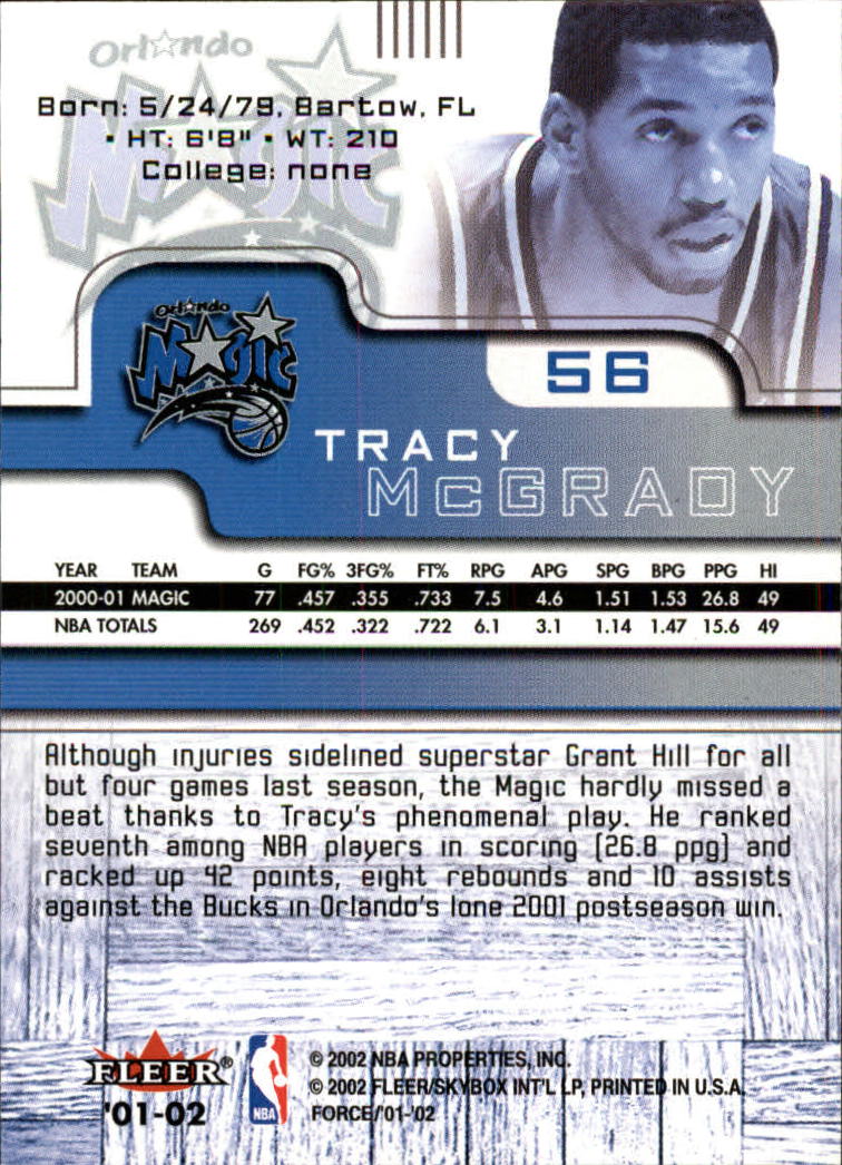2001/2002 Fleer Force Basketball - Picture 67 of 183