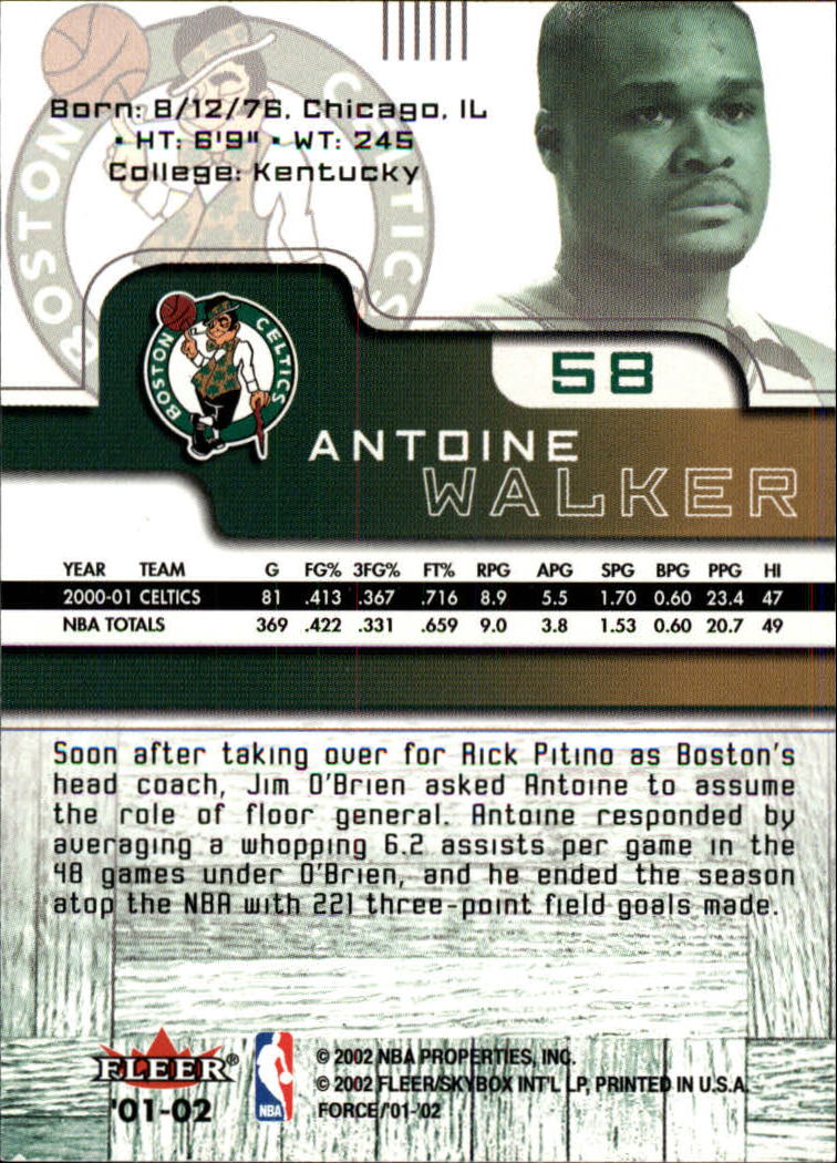 2001/2002 Fleer Force Basketball - Picture 69 of 183