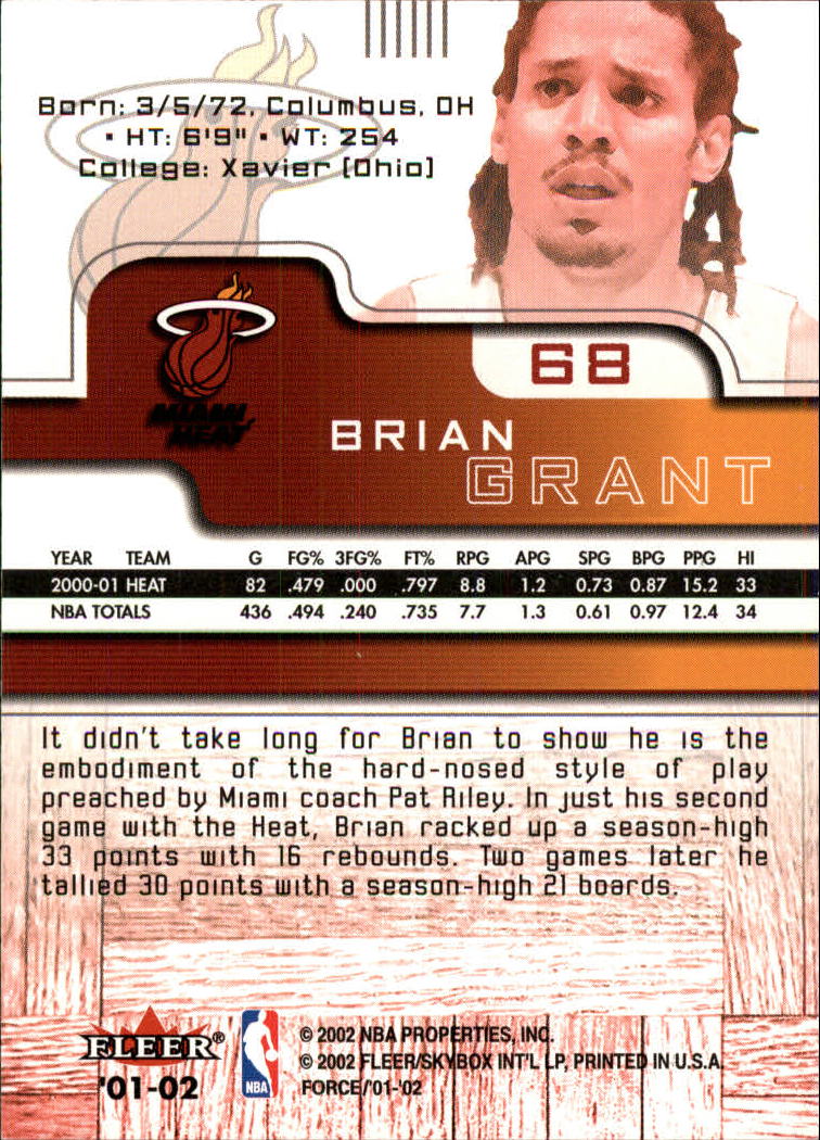 2001/2002 Fleer Force Basketball - Picture 75 of 183