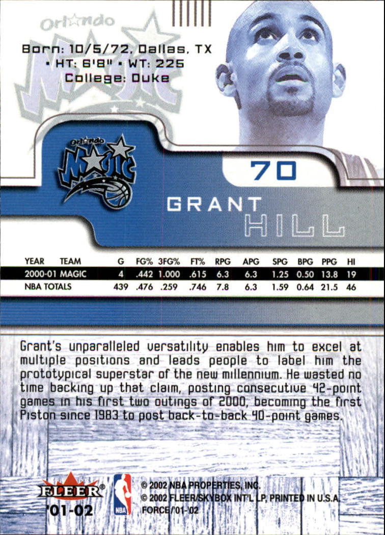 2001/2002 Fleer Force Basketball - Picture 79 of 183