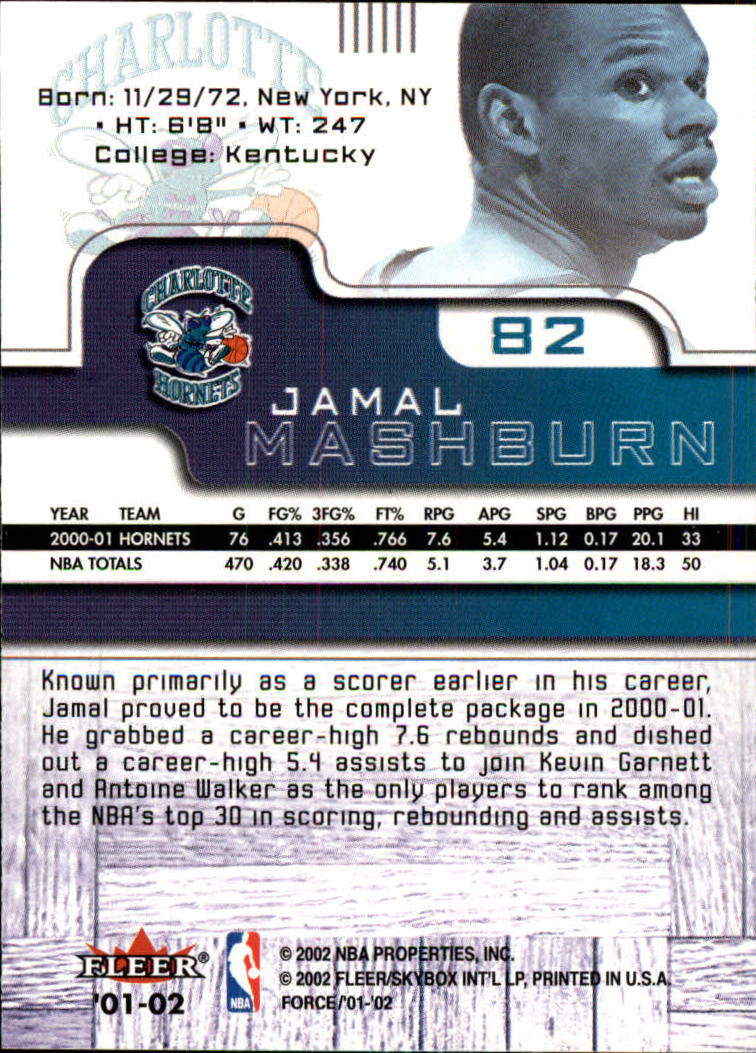 2001/2002 Fleer Force Basketball - Picture 95 of 183