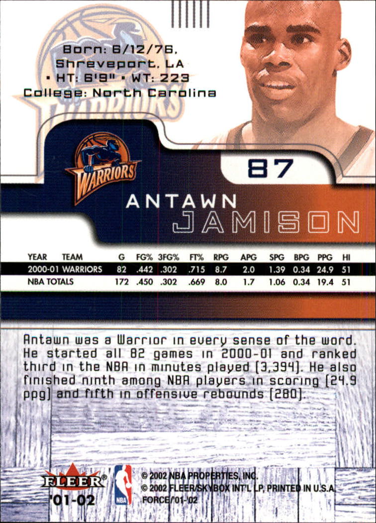 2001/2002 Fleer Force Basketball - Picture 103 of 183