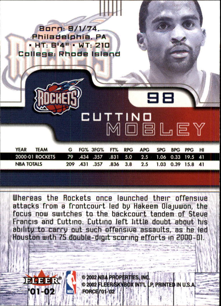 2001/2002 Fleer Force Basketball - Picture 113 of 183