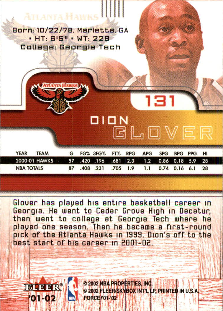 2001/2002 Fleer Force Basketball - Picture 121 of 183