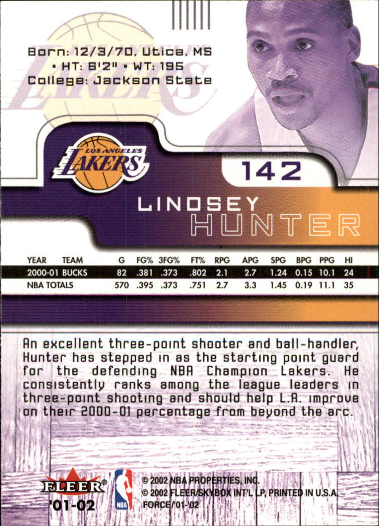 2001/2002 Fleer Force Basketball - Picture 133 of 183