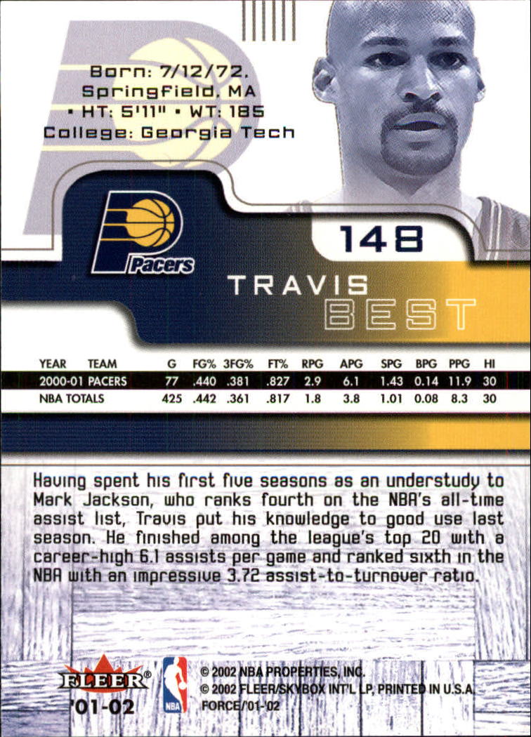 2001/2002 Fleer Force Basketball - Picture 137 of 183