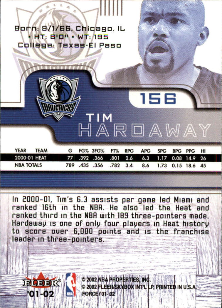 2001/2002 Fleer Force Basketball - Picture 143 of 183