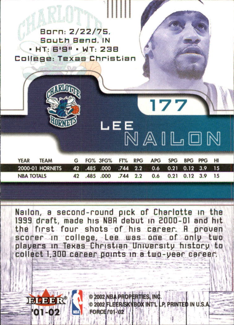 2001/2002 Fleer Force Basketball - Picture 175 of 183