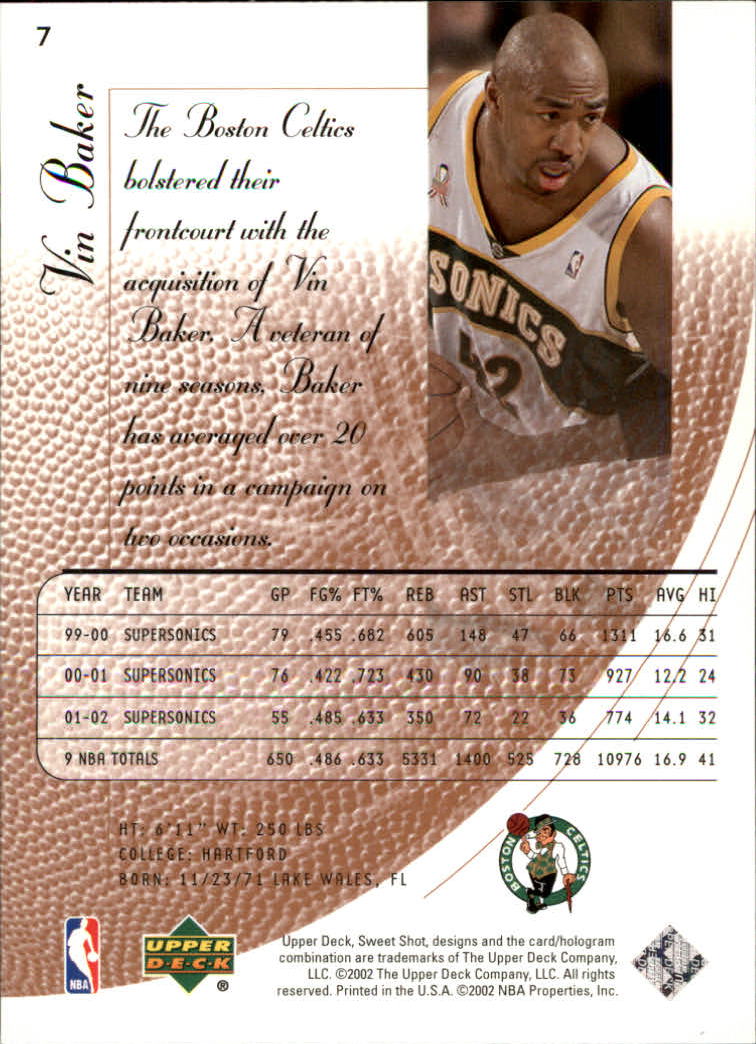 2002/2003 Sweet Shot (Upper Deck) Basketball - Picture 145 of 153