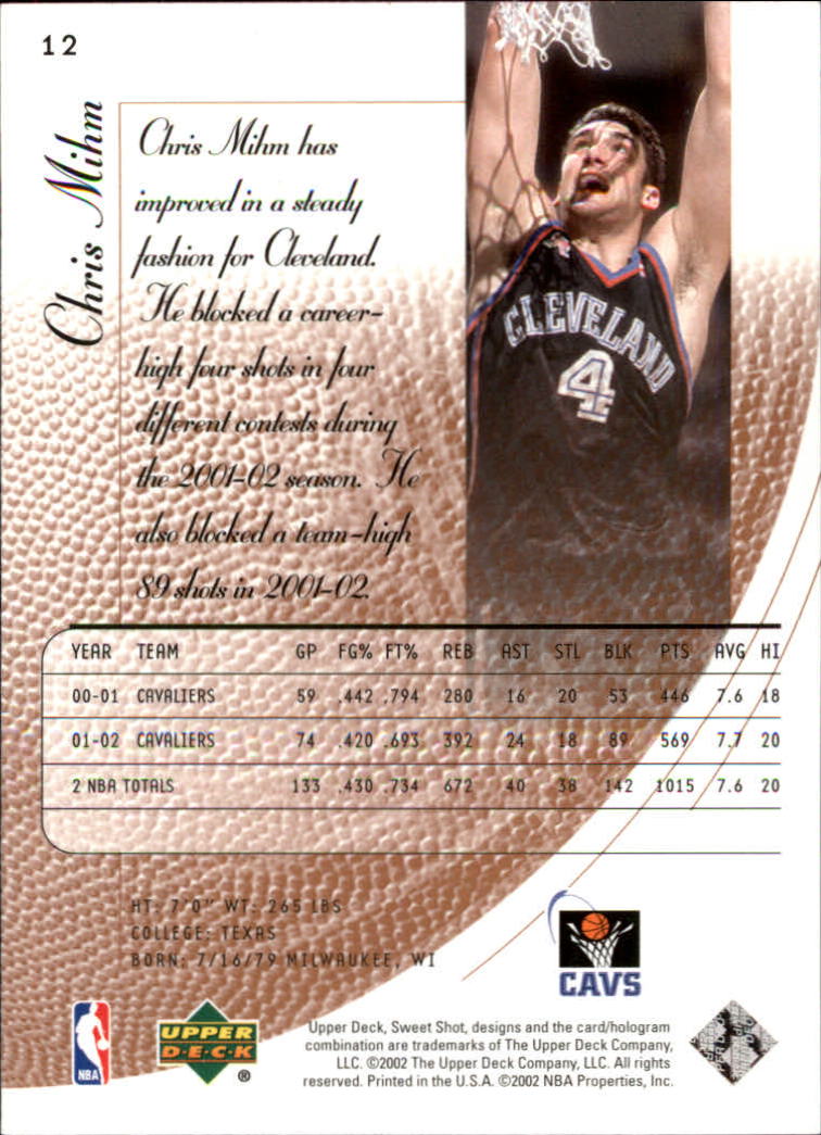2002/2003 Sweet Shot (Upper Deck) Basketball - Picture 139 of 153