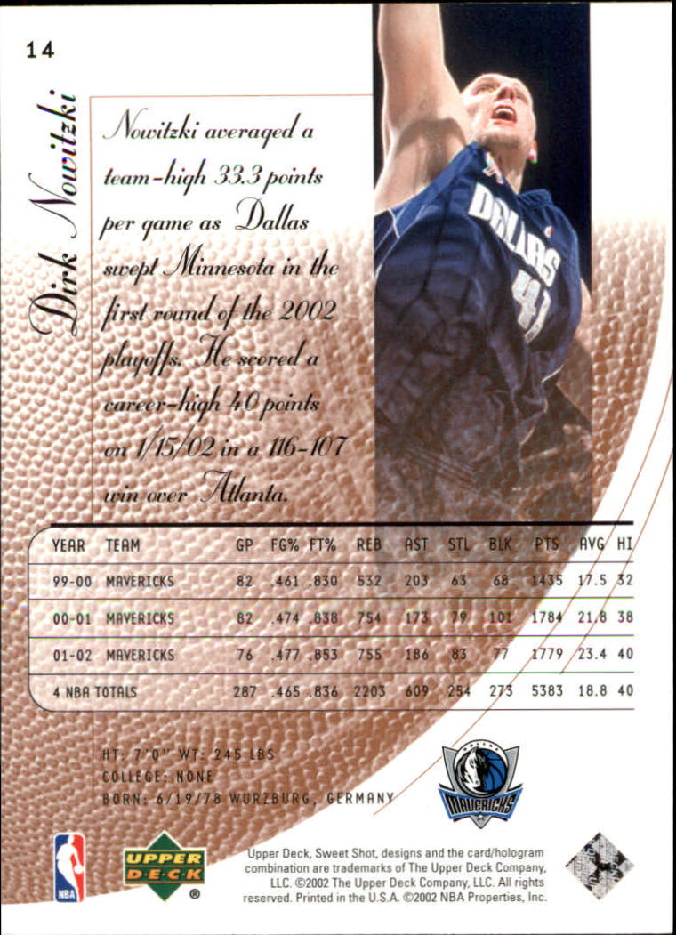 2002/2003 Sweet Shot (Upper Deck) Basketball - Picture 137 of 153