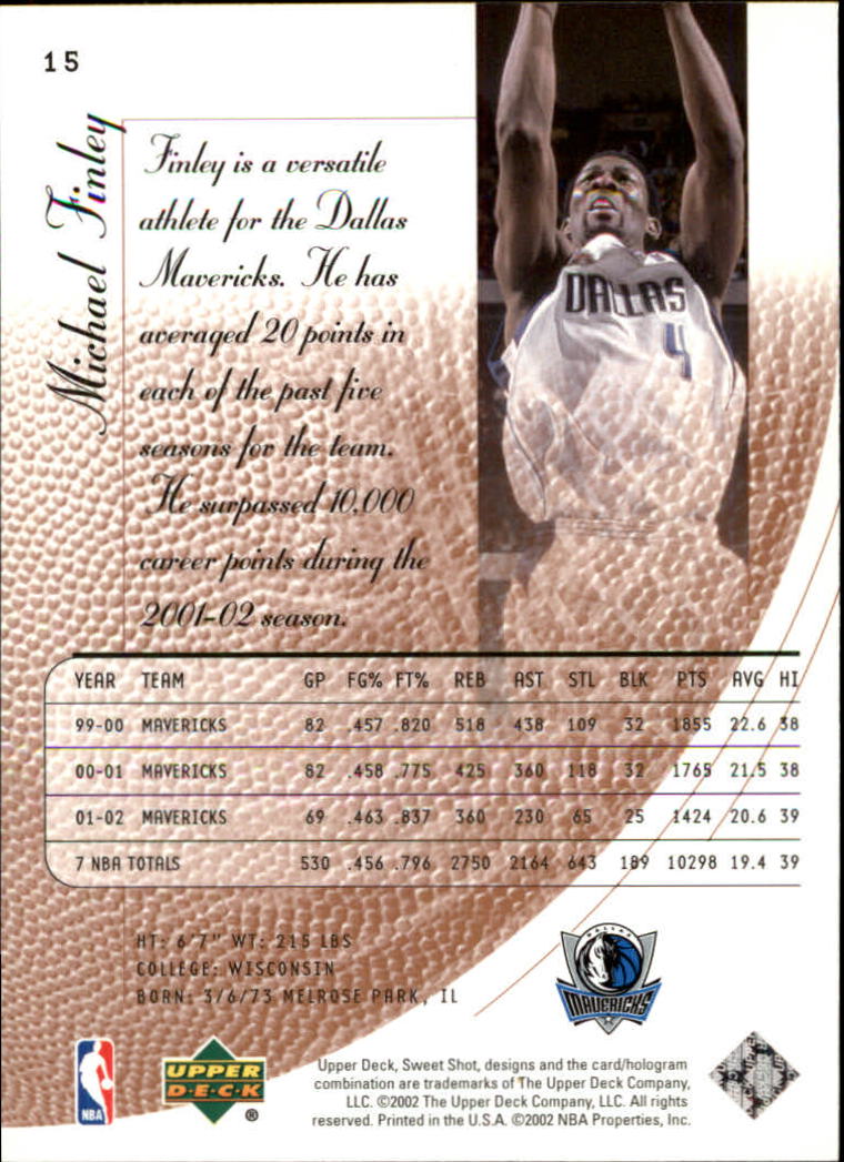 2002/2003 Sweet Shot (Upper Deck) Basketball - Picture 135 of 153