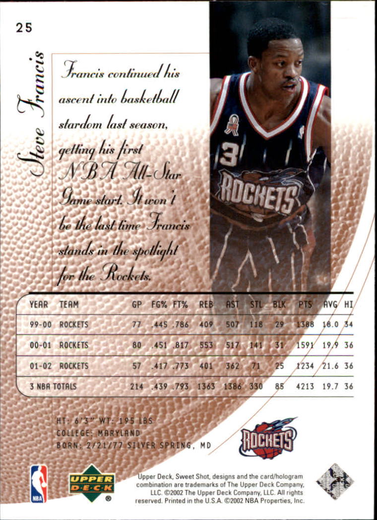 2002/2003 Sweet Shot (Upper Deck) Basketball - Picture 119 of 153