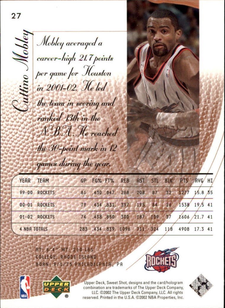 2002/2003 Sweet Shot (Upper Deck) Basketball - Picture 117 of 153