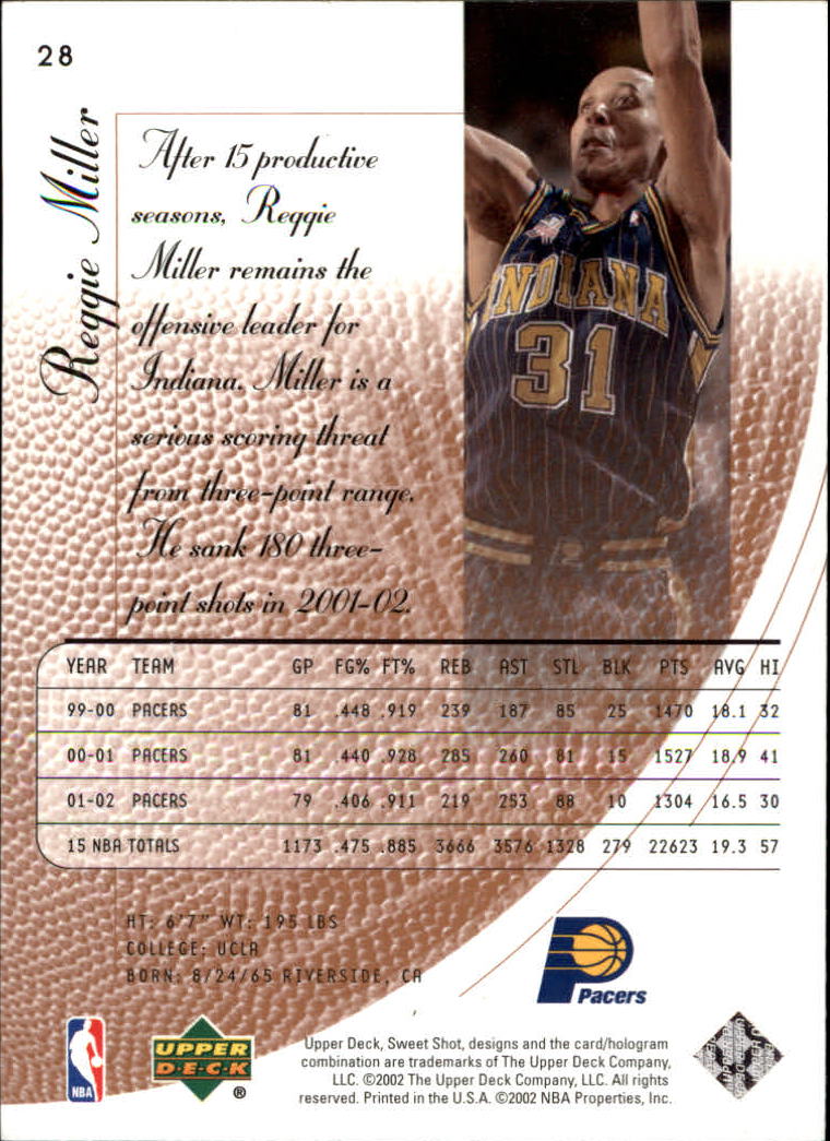 2002/2003 Sweet Shot (Upper Deck) Basketball - Picture 115 of 153