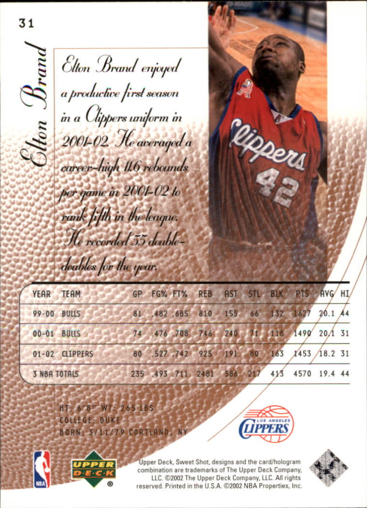 2002/2003 Sweet Shot (Upper Deck) Basketball - Picture 109 of 153