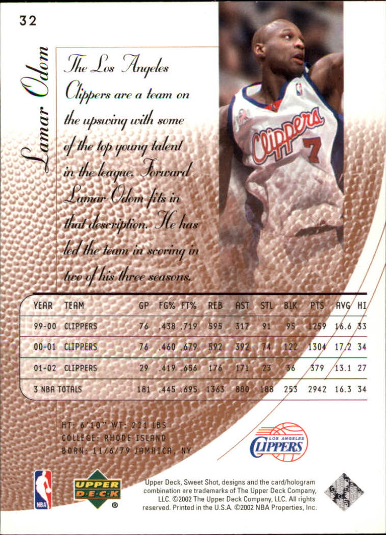 2002/2003 Sweet Shot (Upper Deck) Basketball - Picture 107 of 153