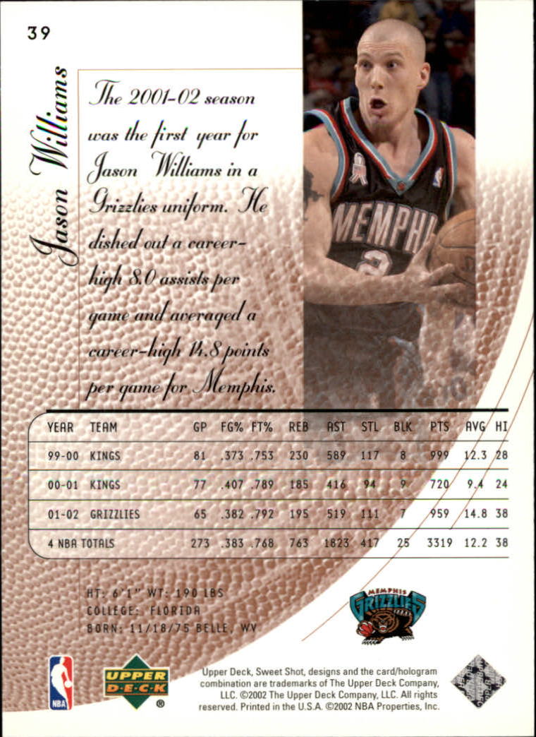 2002/2003 Sweet Shot (Upper Deck) Basketball - Picture 95 of 153