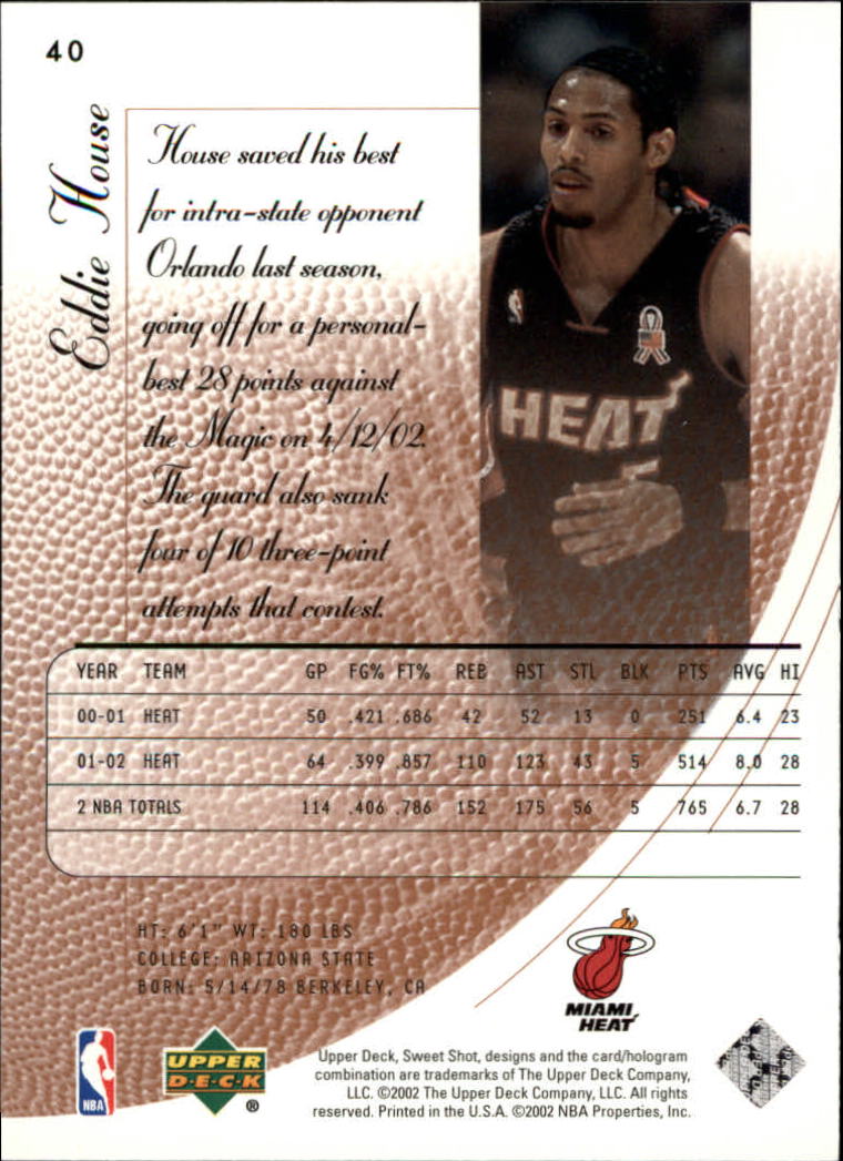 2002/2003 Sweet Shot (Upper Deck) Basketball - Picture 93 of 153