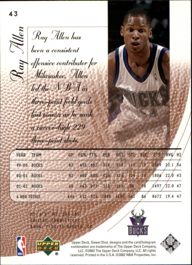 2002/2003 Sweet Shot (Upper Deck) Basketball - Picture 89 of 153