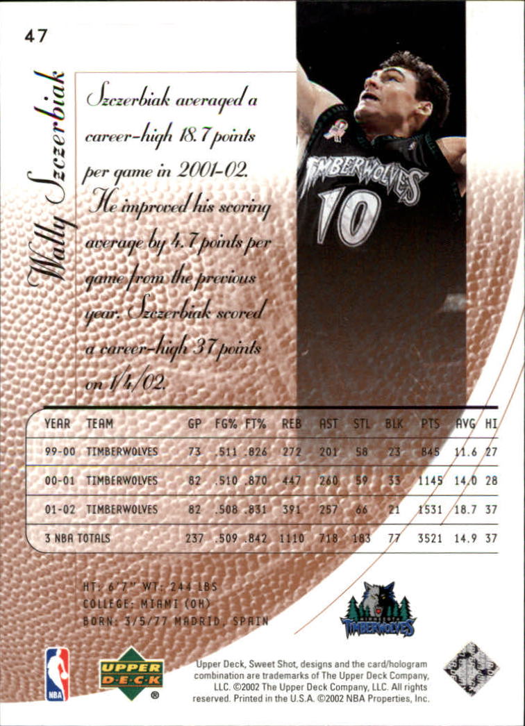 2002/2003 Sweet Shot (Upper Deck) Basketball - Picture 83 of 153