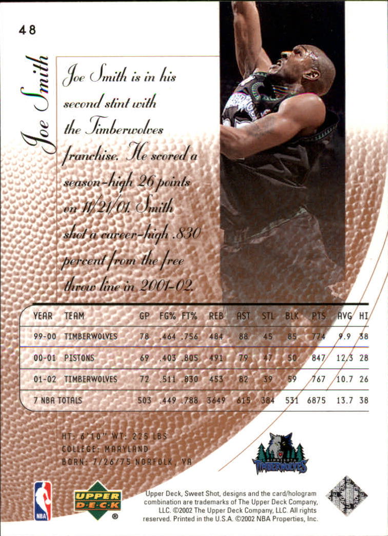 2002/2003 Sweet Shot (Upper Deck) Basketball - Picture 81 of 153