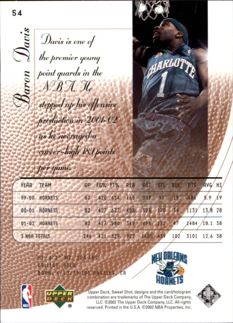 2002/2003 Sweet Shot (Upper Deck) Basketball - Picture 71 of 153