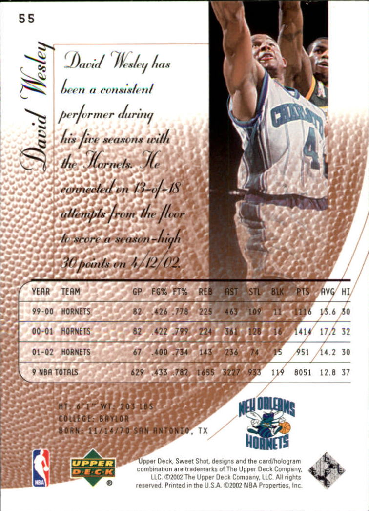 2002/2003 Sweet Shot (Upper Deck) Basketball - Picture 69 of 153
