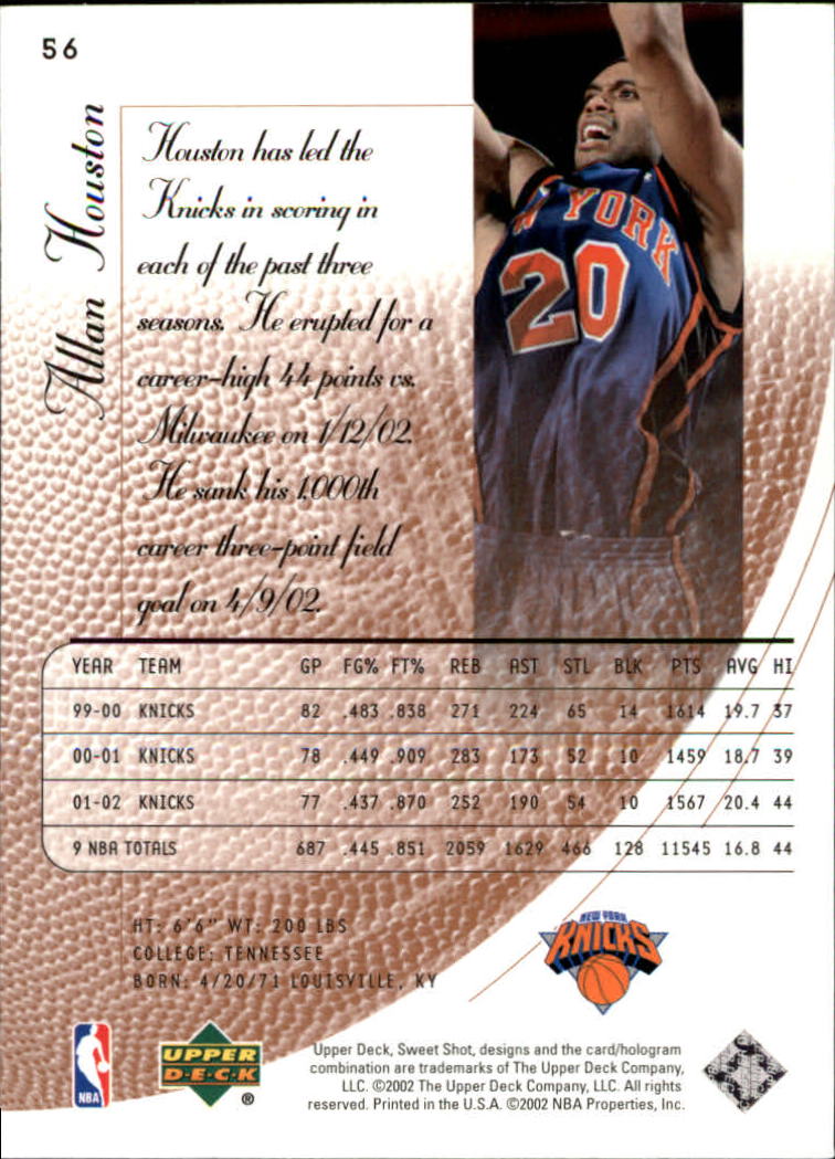 2002/2003 Sweet Shot (Upper Deck) Basketball - Picture 67 of 153