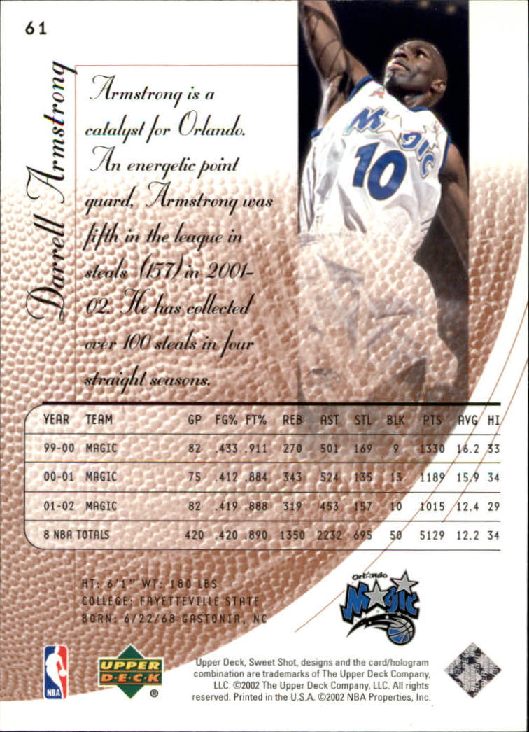 2002/2003 Sweet Shot (Upper Deck) Basketball - Picture 61 of 153