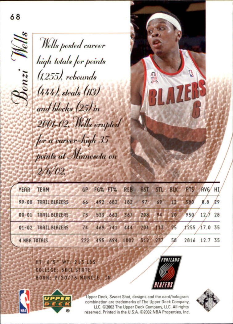2002/2003 Sweet Shot (Upper Deck) Basketball - Picture 53 of 153
