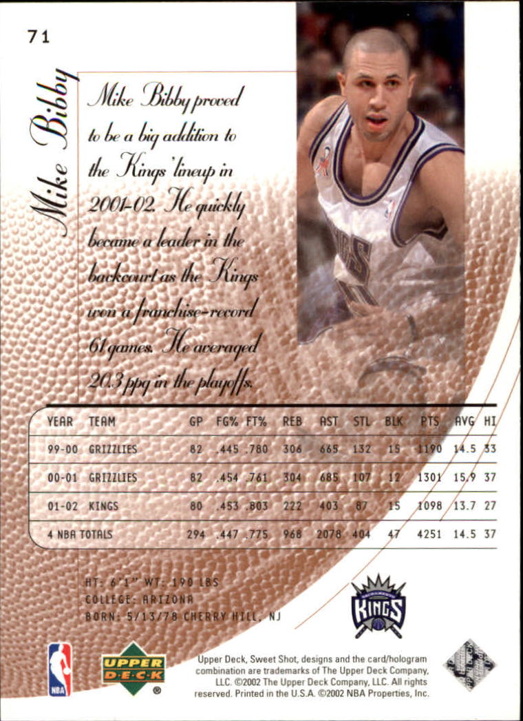 2002/2003 Sweet Shot (Upper Deck) Basketball - Picture 51 of 153