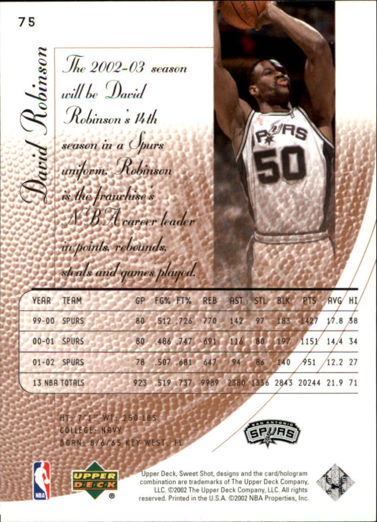 2002/2003 Sweet Shot (Upper Deck) Basketball - Picture 45 of 153
