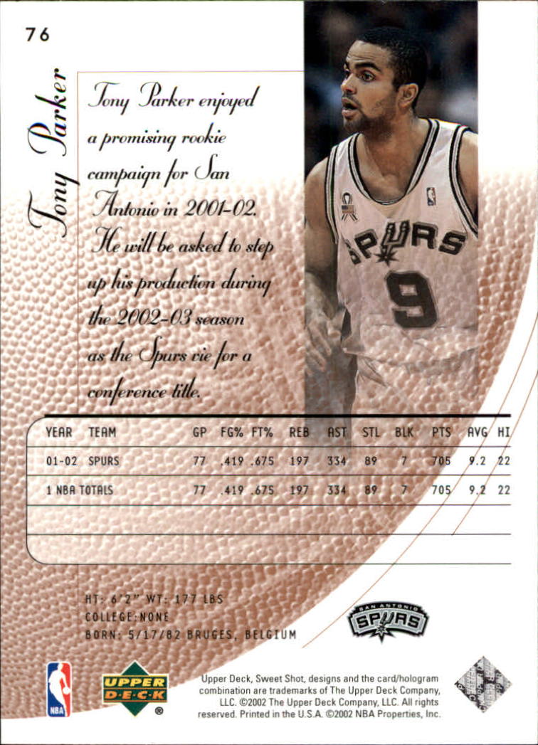 2002/2003 Sweet Shot (Upper Deck) Basketball - Picture 43 of 153