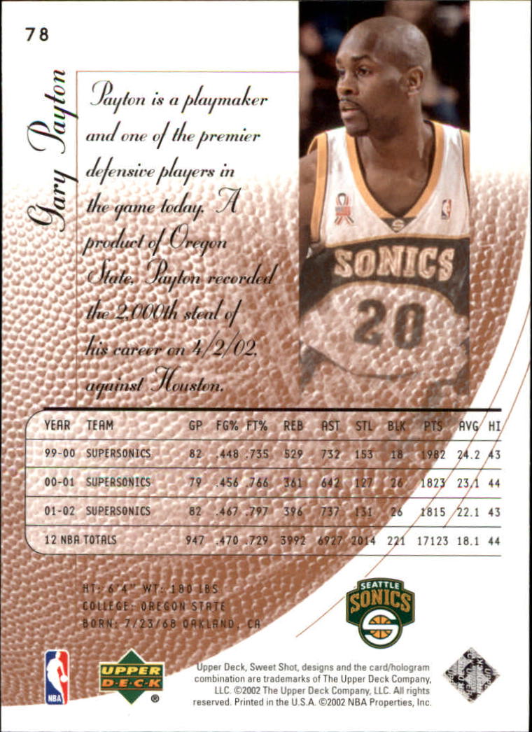 2002/2003 Sweet Shot (Upper Deck) Basketball - Picture 41 of 153