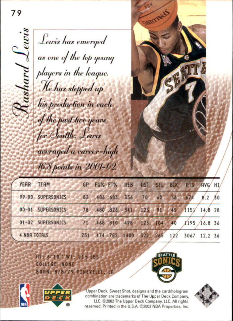 2002/2003 Sweet Shot (Upper Deck) Basketball - Picture 39 of 153