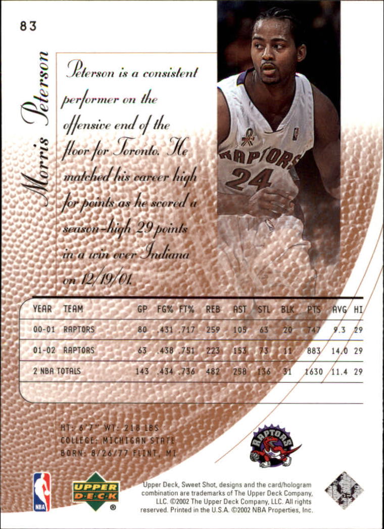 2002/2003 Sweet Shot (Upper Deck) Basketball - Picture 33 of 153