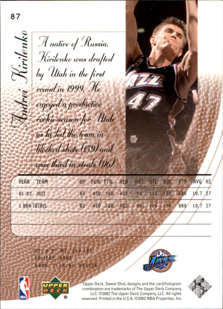 2002/2003 Sweet Shot (Upper Deck) Basketball - Picture 29 of 153