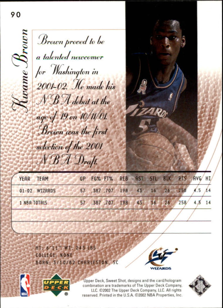 2002/2003 Sweet Shot (Upper Deck) Basketball - Picture 25 of 153
