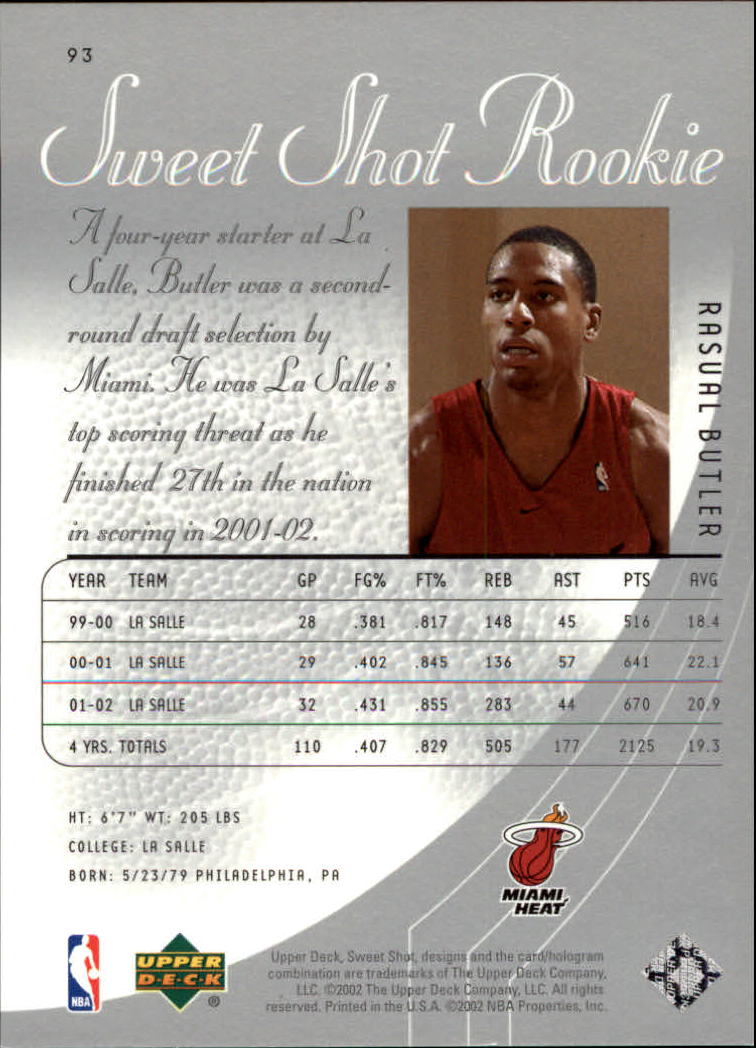 2002/2003 Sweet Shot (Upper Deck) Basketball - Picture 23 of 153