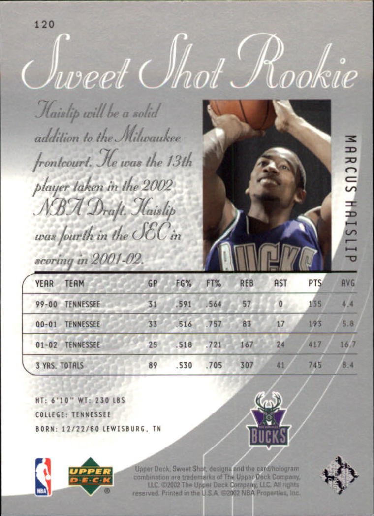 2002/2003 Sweet Shot (Upper Deck) Basketball - Picture 11 of 153