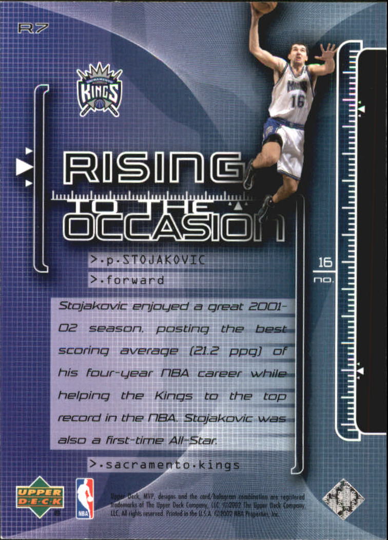 2002/2003 MVP (Upper Deck) Basketball Part 2 Insert and Parallel Cards - Picture 33 of 37