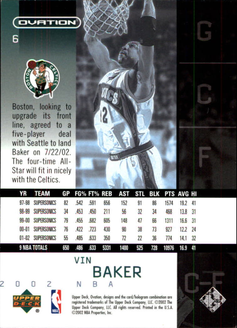 2002/2003 Ovation (Upper Deck) Basketball - Picture 215 of 225